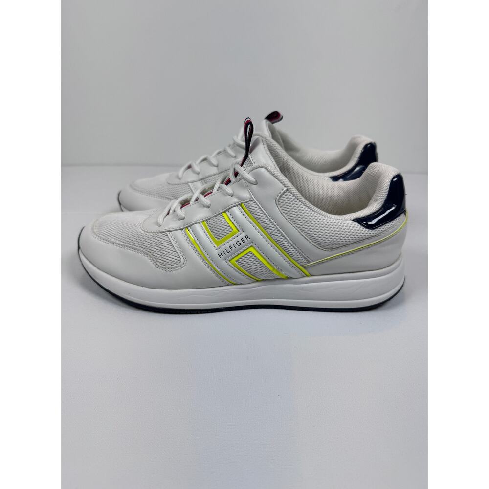 Tommy Hilfiger Womens 9M White Mesh Dad Sneakers Y2K Preppy Retro Athletic Shoes - Picture 3 of 8